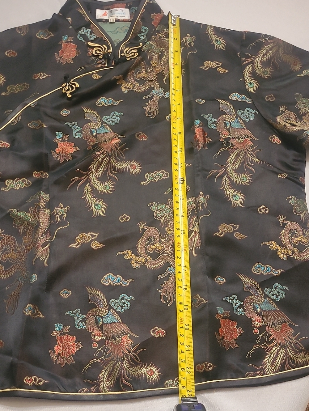 Vintage Laogudai Chinese Cheongsam Satin Top - Picture 6 of 6